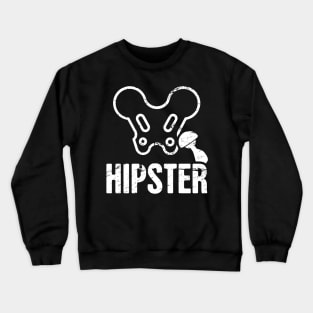 Hipster | Funny Hip Surgery Design Crewneck Sweatshirt